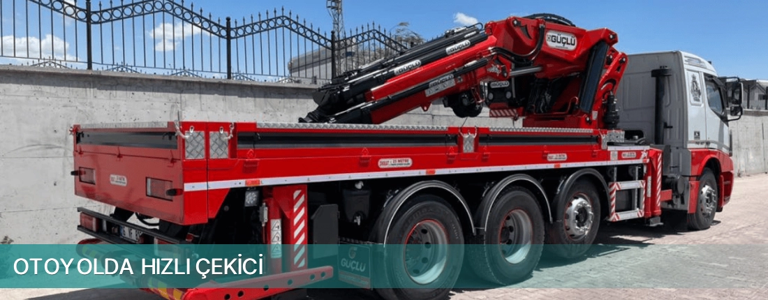 Pınarbaşı İlçemi Otoyolda Hızlı Çekici
